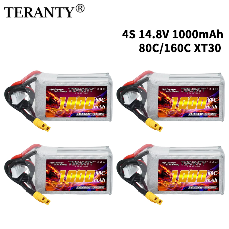 Drone Battery Plate - Batteria Lipo TERANTY 4S 1000mAh 14.8V