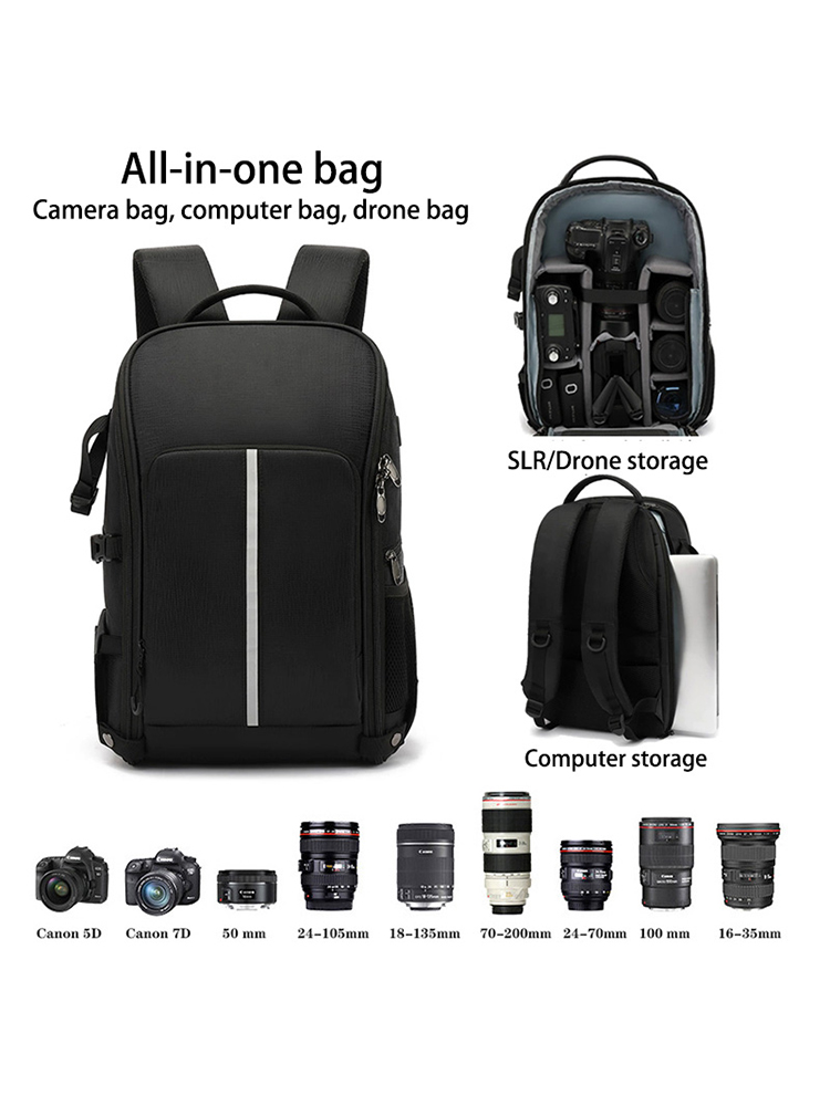 Drone Battery Bag - Zaino per fotografia all'aperto Borsa per