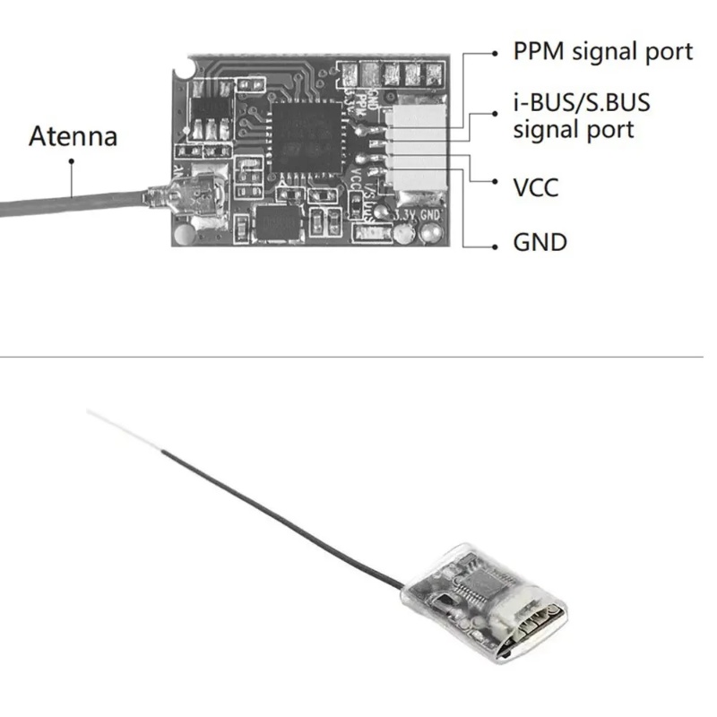 Ricevitore Mini Flysky FS-8A 8 - Drone Battery Plate recensione e prezzo